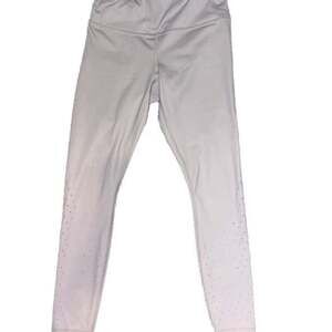 Athleta Contender Aero 7/8 Tight Leggings Gray Perforated